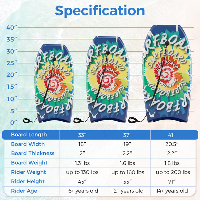 33/37/41 Inches Lightweight Bo - Bodyboard Boogie Board recensione e prezzo