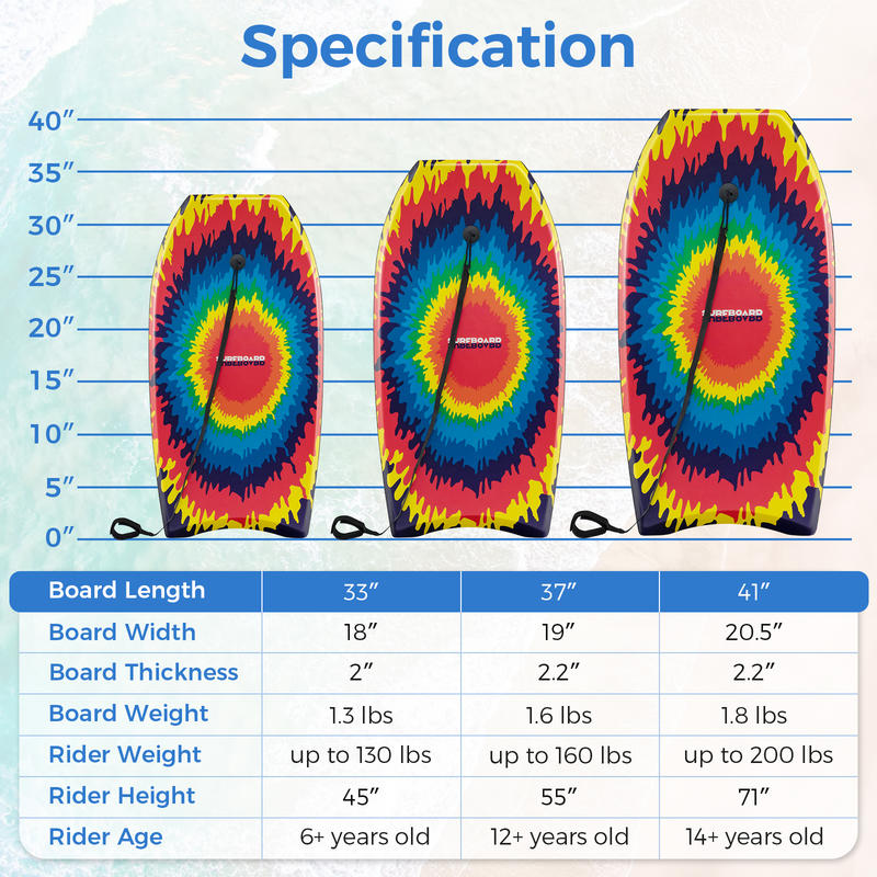 33/37/41 Inches Lightweight Bo - Bodyboard Boogie Board recensione e prezzo