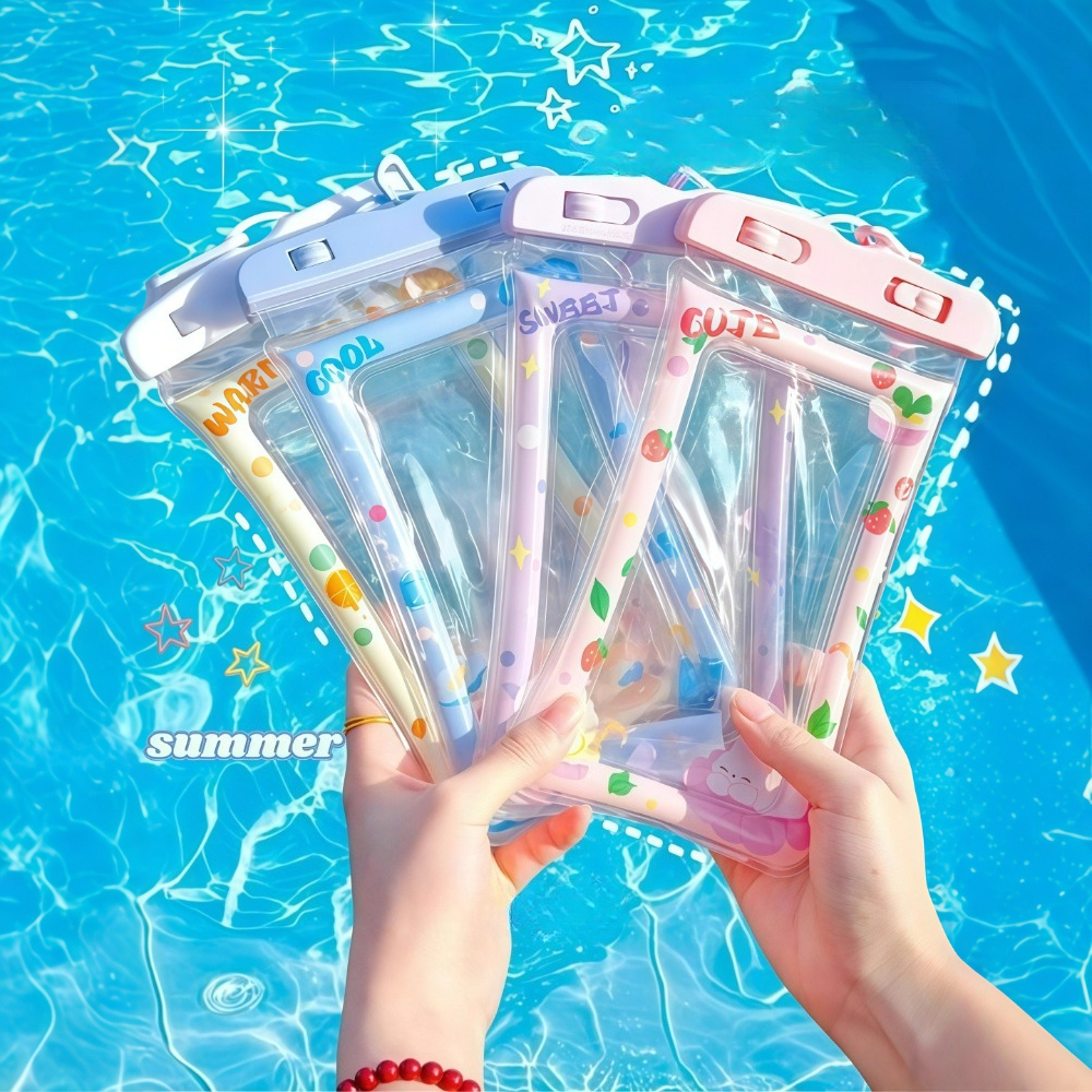 1pc Waterproof Cartoon Phone C - Aquatic Sports recensione e prezzo