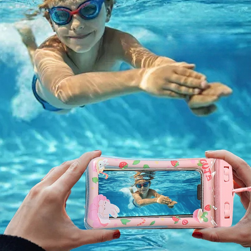 1pc Waterproof Cartoon Phone C - Aquatic Sports recensione e prezzo